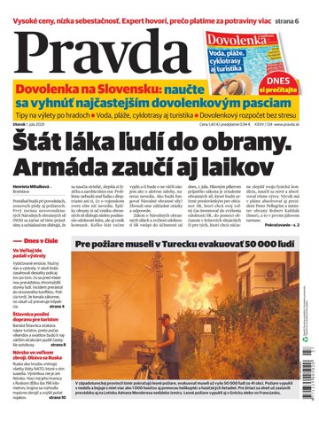 Obálka e-magazínu Pravda 1. 7. 2025
