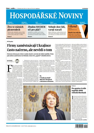 Obálka e-magazínu Hospodářské noviny 143 - 25.7.2025