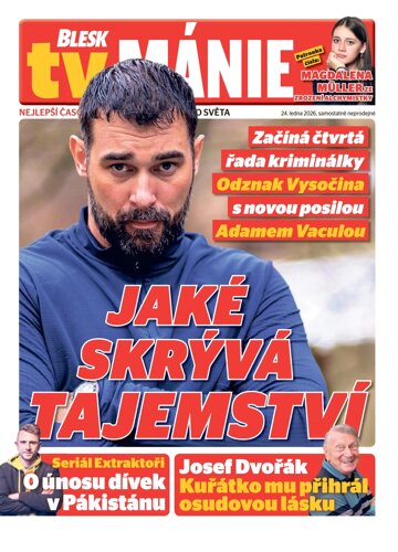 Obálka e-magazínu Blesk Tv manie 24.1.2026