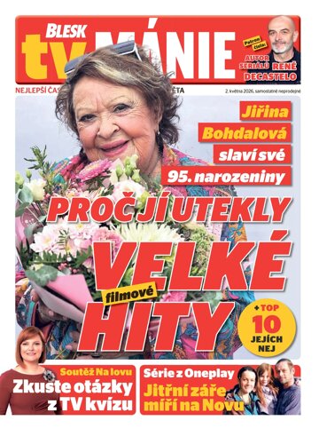 Obálka e-magazínu Blesk Tv manie 2.5.2026