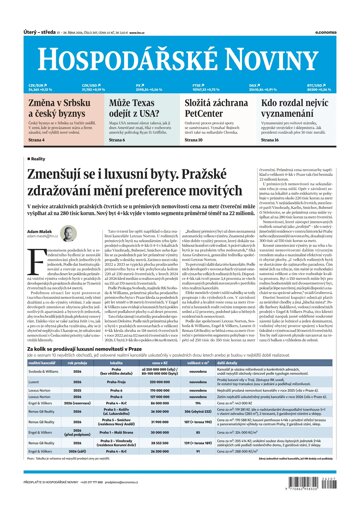 Obálka e-magazínu Hospodářské noviny 207 - 27.10.2026