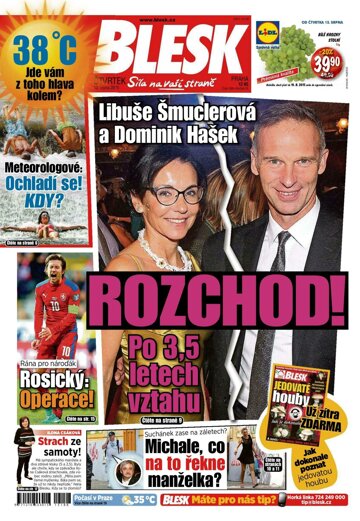 Obálka e-magazínu Blesk 13.8.2015