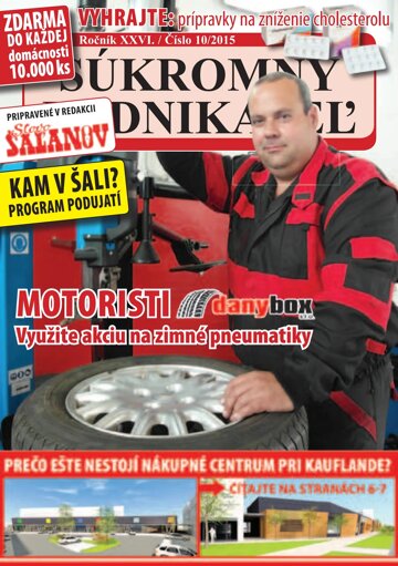Obálka e-magazínu Súkromný podnikateľ 10/2015