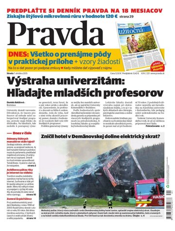 Obálka e-magazínu Pravda 7.10.2015