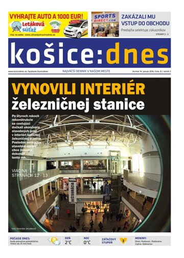 Obálka e-magazínu košice:dnes 14.1.2016