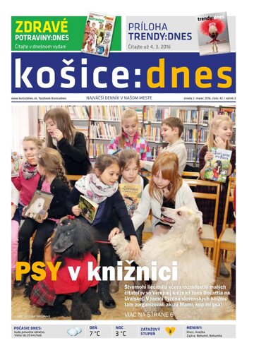 Obálka e-magazínu košice:dnes 2.3.2016