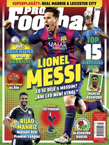 Obálka e-magazínu Pro Footbal 7/2016