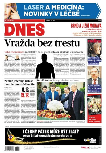 Obálka e-magazínu MF Dnes 24.11.2017