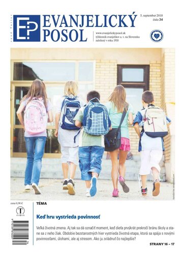 Obálka e-magazínu Evanjelický posol č. 34/2018