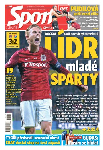 Obálka e-magazínu Sport 25.2.2019