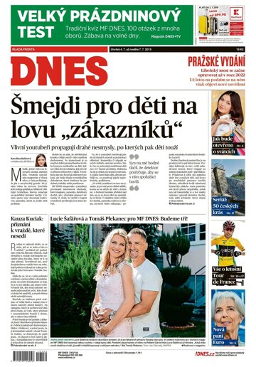 Obálka e-magazínu MF Dnes 4.7.2019