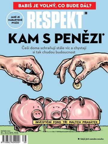 Obálka e-magazínu Respekt 38/2019