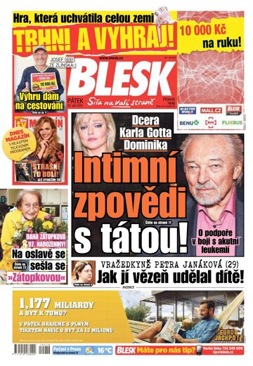 Obálka e-magazínu Blesk 20.9.2019