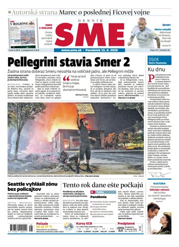 Obálka e-magazínu SME 15.6.2020