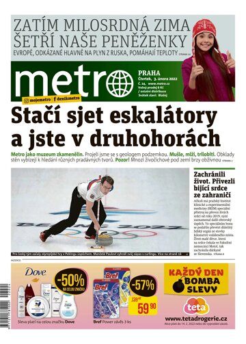 Obálka e-magazínu deník METRO 3.2.2022