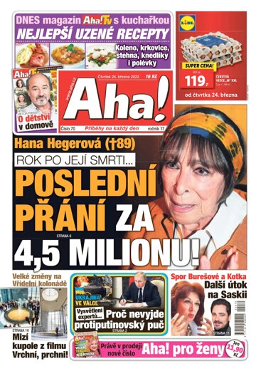 Obálka e-magazínu AHA! 24.3.2022