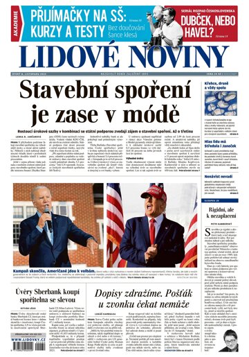 Obálka e-magazínu Lidové noviny 8.11.2022