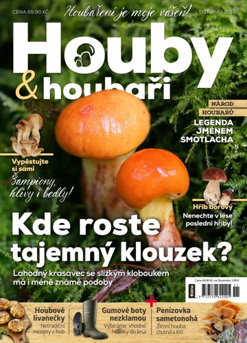 Obálka e-magazínu Houby a houbaři 11/2017