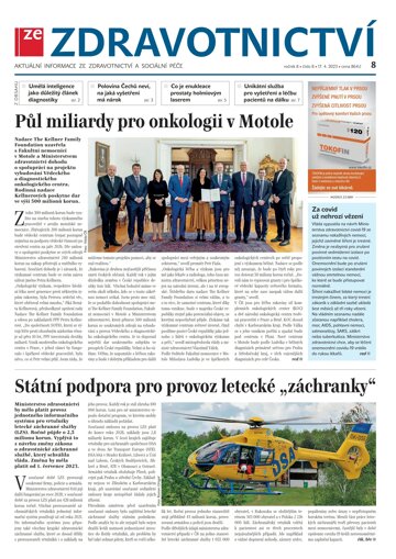 Obálka e-magazínu Ze Zdravotnictví 8/2023