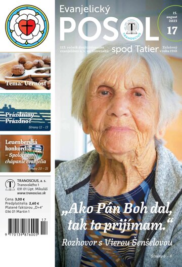 Obálka e-magazínu Evanjelický posol spod Tatier 17/2023