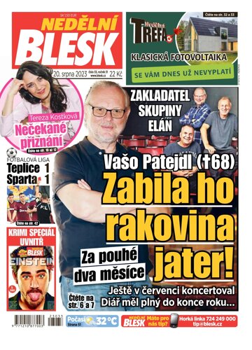 Obálka e-magazínu Nedělní Blesk 20.8.2023