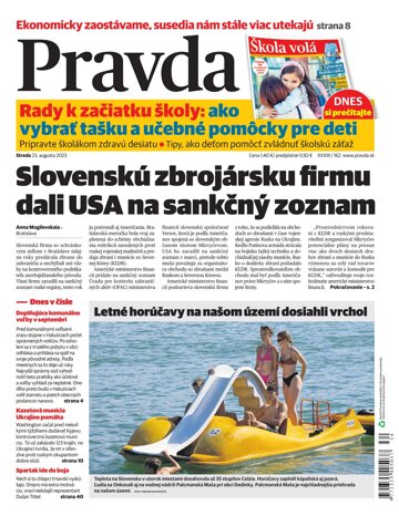 Obálka e-magazínu Pravda 23. 8. 2023