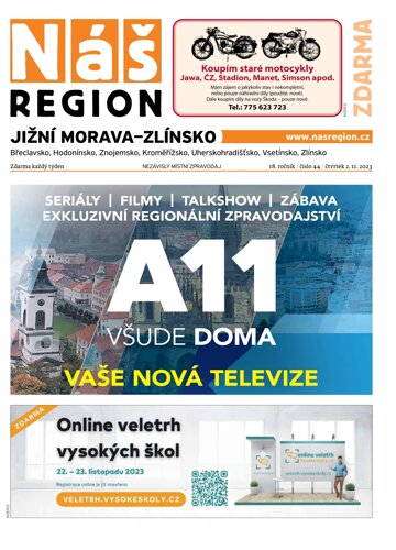 Obálka e-magazínu Náš Region - Jižní Morava/Zlínsko 44/2023