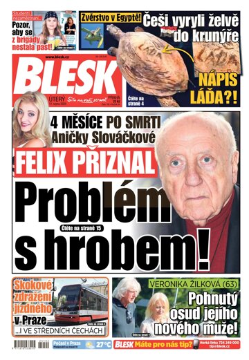 Obálka e-magazínu Blesk 19.8.2025