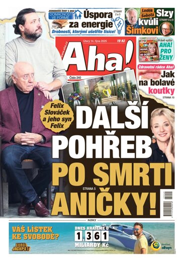 Obálka e-magazínu AHA! 14.10.2025