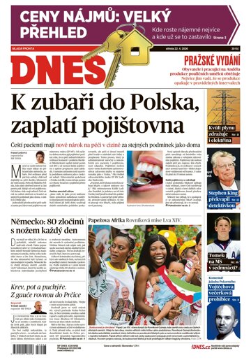 Obálka e-magazínu MF Dnes 22.4.2026