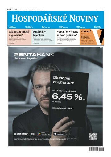 Obálka e-magazínu Hospodářské noviny 107 - 5.6.2026