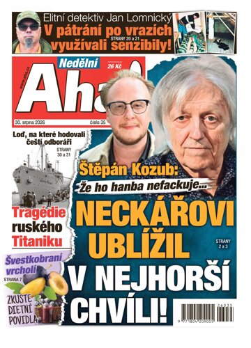 Obálka e-magazínu Nedělní AHA! 30.8.2026