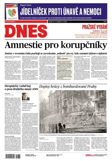Obálka e-magazínu MF Dnes 14.2.2015