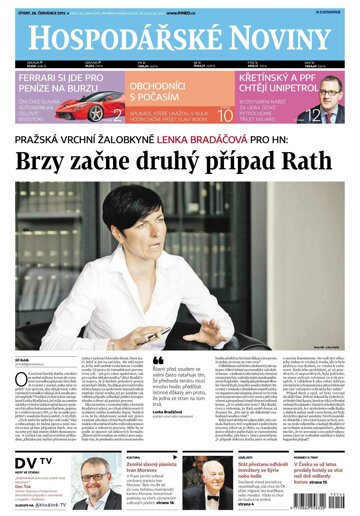 Obálka e-magazínu Hospodářské noviny 144 - 28.7.2015