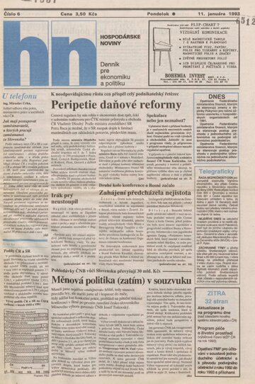 Obálka e-magazínu HN_11.1.1993