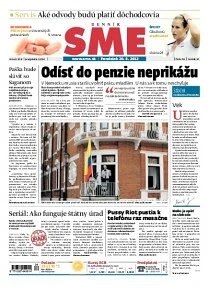 Obálka e-magazínu SME 20.8.2012