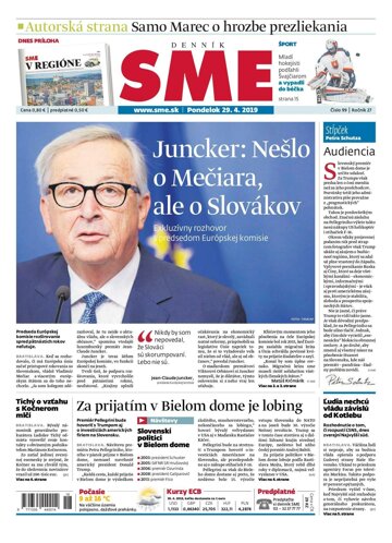 Obálka e-magazínu SME 29.4.2019