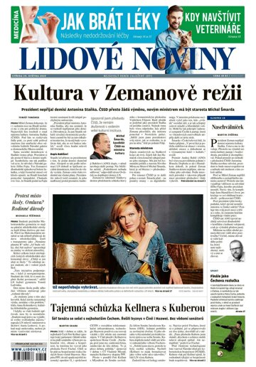Obálka e-magazínu Lidové noviny 29.5.2019