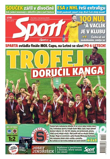 Obálka e-magazínu Sport 2.7.2020