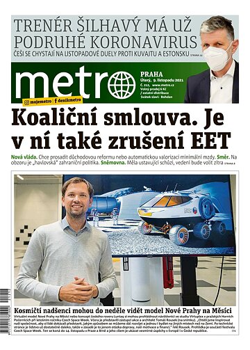 Obálka e-magazínu deník METRO 9.11.2021