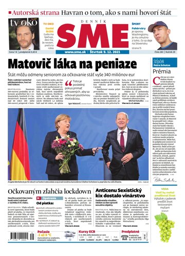 Obálka e-magazínu SME 9-12-2021
