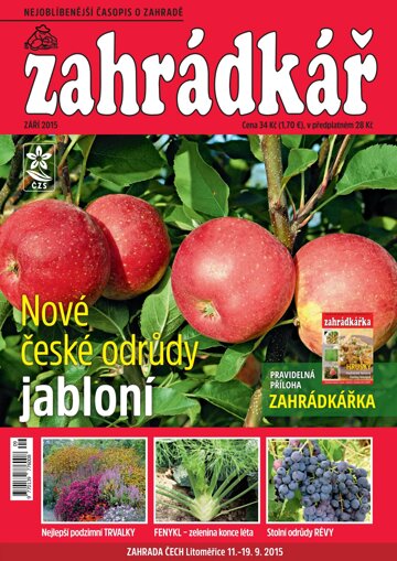 Obálka e-magazínu Zahrádkář 9/2015
