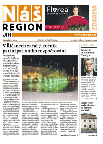 Obálka e-magazínu Náš Region - Jih 14/2023