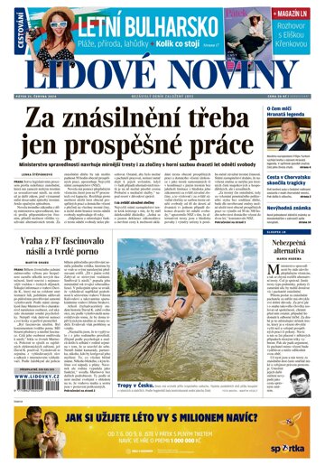 Obálka e-magazínu Lidové noviny 21.6.2024