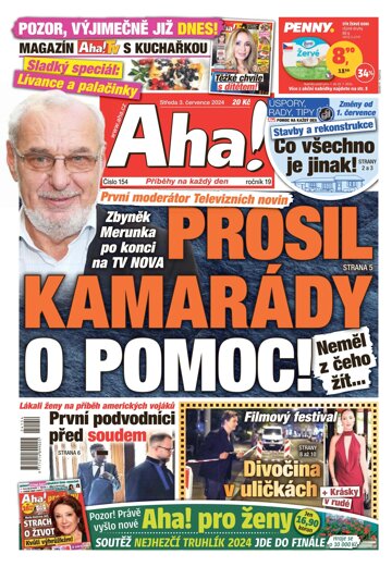 Obálka e-magazínu AHA! 3.7.2024