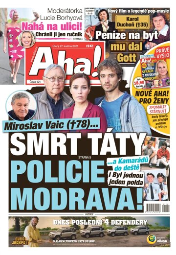 Obálka e-magazínu AHA! 27.5.2025