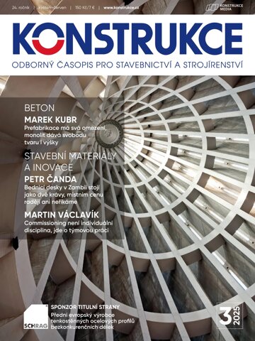 Obálka e-magazínu Konstrukce 3/2025