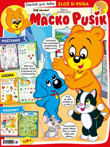 Obálka e-magazínu Macko Pusík 1/2026