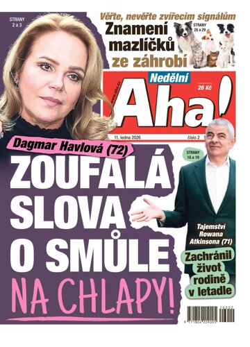 Obálka e-magazínu Nedělní AHA! 11.1.2026