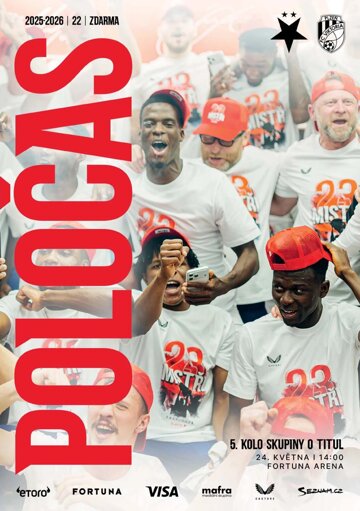 Obálka e-magazínu Poločas 26/2025č.22 Slavia - Plzeň